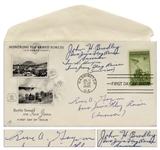 Iwo Jima First Day Cover Signed by All Three of the Flag Raisers: Rene Gagnon, Ira Hayes & John Bradley